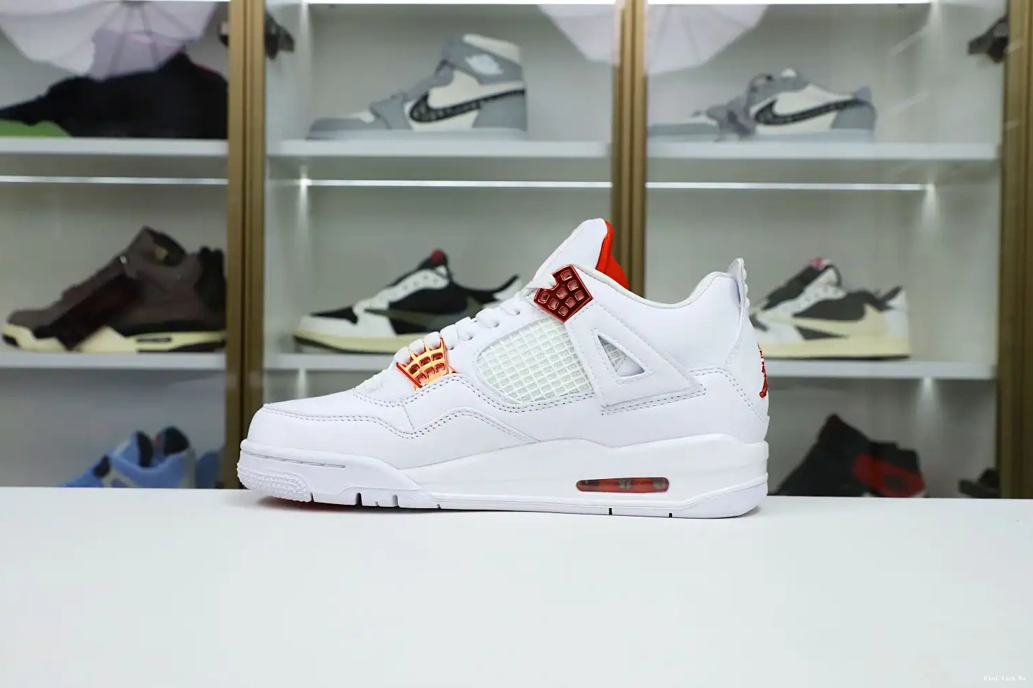 metallic Air Kimikick Jordan retro“orange Jordan 4 0518